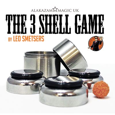 Three Shell Game (Gimmicks and Online Instructions) by Leo Smetsers and Alakazam Magic Trick