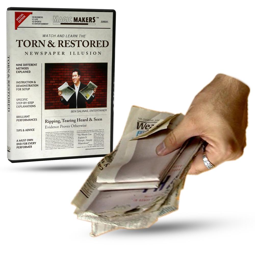Torn and Restored Newspaper Illusion Complete Collection of Newspaper Tricks