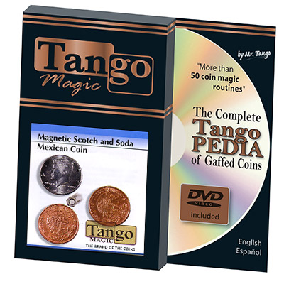 Scotch and Soda Magnetic Mexican Coin (D0052) by Tango Trick