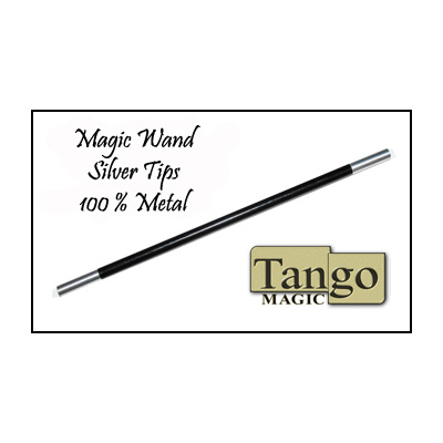 Magic Wand in Black (with silver tips) by Tango Trick (W001)