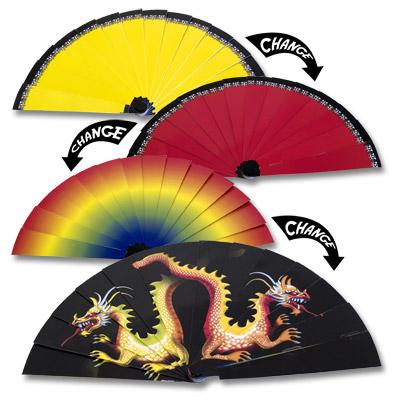 Color Changing Dragon Fan 7" Trick